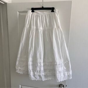 Organic cotton poplin skirt Quince